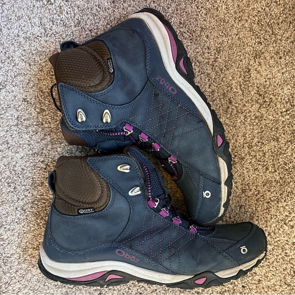 Oboz Sapphire Mid B-Dry Hiking Boots Women’s Size 10